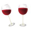 wine glasses vector image