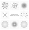 abstract dot shapes set vector image