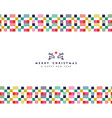 christmas and new year abstract border decoration vector image