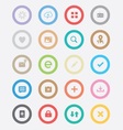 round simple icons vector image