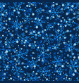 snow flake line seamless pattern winter background vector image