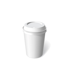 Paper cup blank template Royalty Free Vector Image