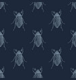 hand drawn seamless pattern with maybugs vector image vector image