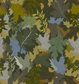 khaki background with autumn leaves 4 vector image