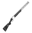 shotgun icon old cowboy gun hunting weapon vector image