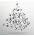 triangle geometrical background abstract 3d vector image