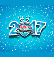 2017 happy new year background for your seasonal vector image