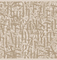abstract seamless pattern of capital latin letters vector image vector image