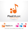 music logo template vector image vector image