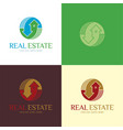 real estate logo and icon vector image vector image