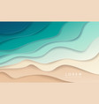 beach in the form of colored layers vector image