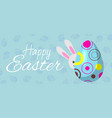happy easter banner cartoon vector image