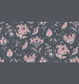seamless pattern with hand drawn paisley vector image vector image