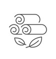 clean towels line outline icon vector image