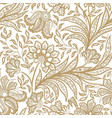 floral seamless pattern flourish oriental ethnic vector image vector image
