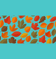 leaf fall seamless background autumn concept vector image vector image