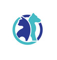 pet care logo designs vector image