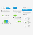 website template infographic design menu vector image