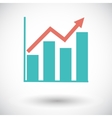 graph flat single icon vector image