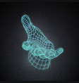 retro 80s futuristic deep space design polygonal vector image