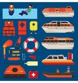 water survival equipment vector image vector image