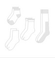 children sock set vector image