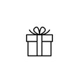 gift box icon vector image
