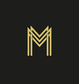 letter m logo icon design vector image
