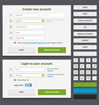 web design elements set vector image vector image