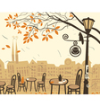 fall city vector image vector image
