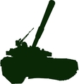 heavy battle tank vector image