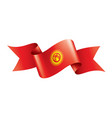 kirghizia flag on a white vector image