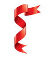 red sticker on white background vector image vector image