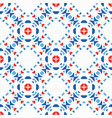 blue red pattern boho background vector image