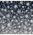 falling snow isolated on transparent background vector image