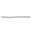 wavy unbroken realistic metal chain vector image