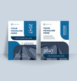 corporate annual report or book design template vector image