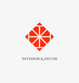 mosaic rhombus emblem vector image