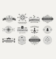 retro logo hipster logotype vintage design vector image