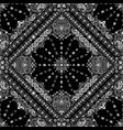 seamless pattern based on ornament paisley bandana vector image vector image