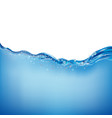 beautiful blue water wave vector image