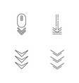 scrolling down and uploading indicators pixel vector image vector image