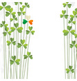 happy st patricks day shamrocks retro design vector image vector image