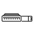 cloth measurement tape icon outline vector image vector image