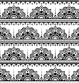 mehndi indian henna tattoo seamless pattern desi vector image