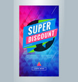 super discount editable templates for social vector image