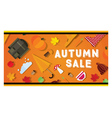autumn sale banner vector image