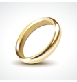 gold wedding ring isolated vector image