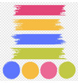 paint banner set isolated transparent background vector image vector image