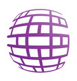 abstract globe symbol isolated icon internet vector image vector image